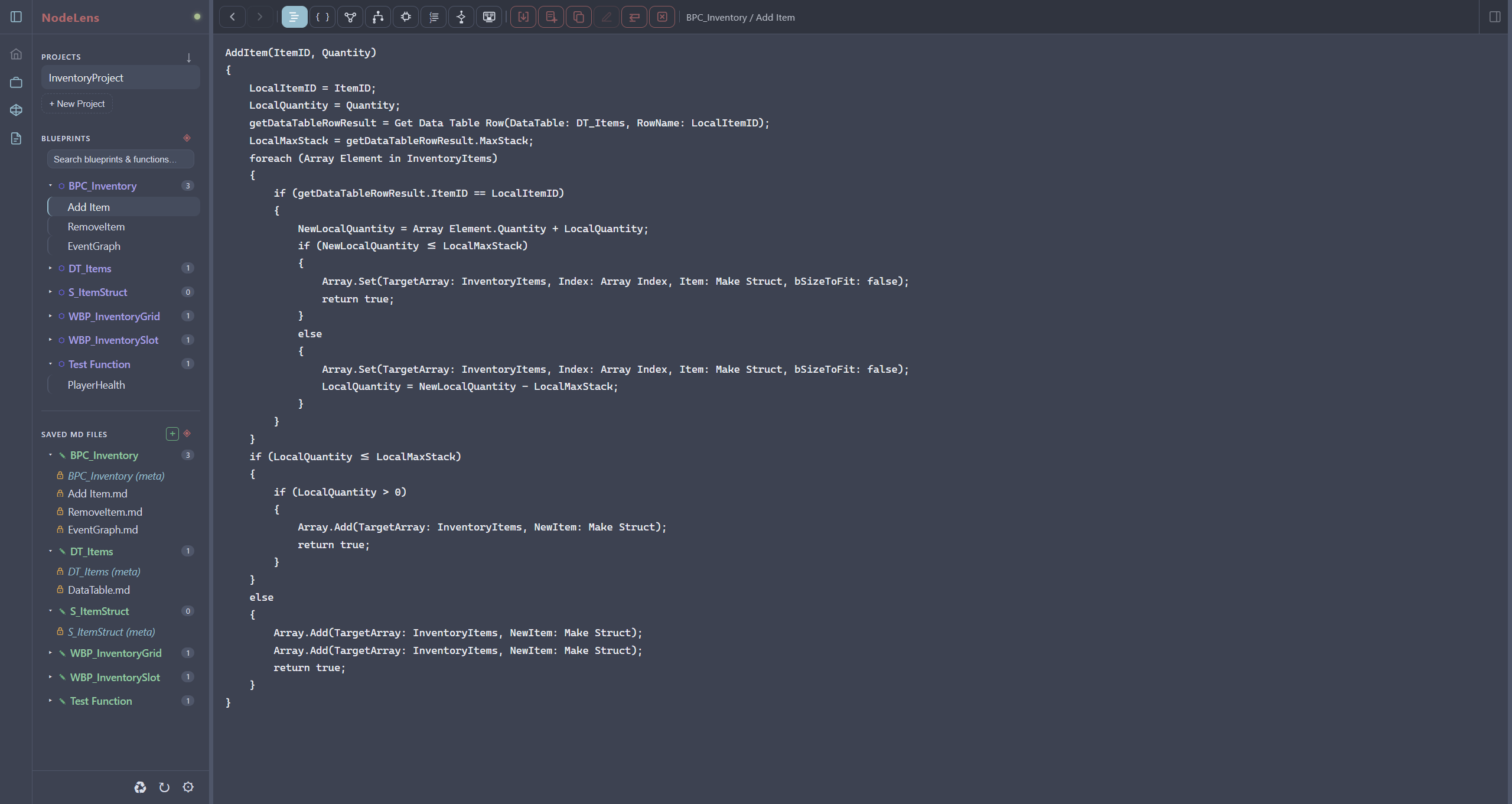 Pseudocode view